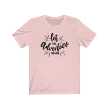 Load image into Gallery viewer, Adventure Travel Vacation Cruise Trip Hiking Open Road Camping Fishing Wedding Engagement Parenting Unisex Jersey Short Sleeve Tee