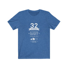 Load image into Gallery viewer, Pregnancy Tshirt Tee Expecting Parenting Birth Baby Baby is the size of Baby Shower Pregnant