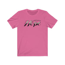 Load image into Gallery viewer, Hope Love Kindness Happiness Friends Dreams Health Awareness Joy Music Unisex Jersey Short Sleeve Tee