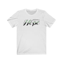 Load image into Gallery viewer, Hope Love Kindness Happiness Friends Dreams Health Awareness Joy Music Unisex Jersey Short Sleeve Tee
