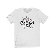Load image into Gallery viewer, Adventure Travel Vacation Cruise Trip Hiking Open Road Camping Fishing Wedding Engagement Parenting Unisex Jersey Short Sleeve Tee