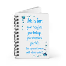 Load image into Gallery viewer, Spiral Bound Journal Diary Sentimental Gifts Daughter Wife Engagement Baby Birthday