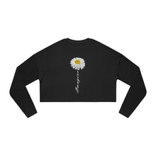 Load image into Gallery viewer, Women's Cropped Sweatshirt Imagine Flower Sunflower Fall Fashion Retro Summer Autumn