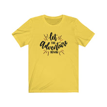 Load image into Gallery viewer, Adventure Travel Vacation Cruise Trip Hiking Open Road Camping Fishing Wedding Engagement Parenting Unisex Jersey Short Sleeve Tee