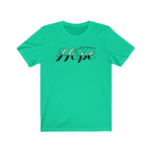 Load image into Gallery viewer, Hope Love Kindness Happiness Friends Dreams Health Awareness Joy Music Unisex Jersey Short Sleeve Tee