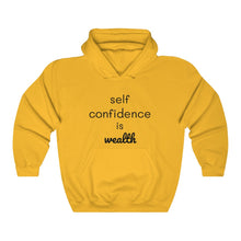 Load image into Gallery viewer, Unisex Heavy Blend Hooded Sweatshirt self confidence is wealth