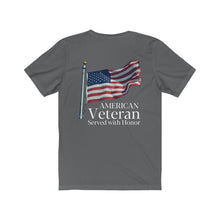 Load image into Gallery viewer, American Veteran Army Service Men Women Protect and Serve Disabled Vet Unisex Jersey Short Sleeve Tee