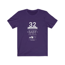 Load image into Gallery viewer, Pregnancy Tshirt Tee Expecting Parenting Birth Baby Baby is the size of Baby Shower Pregnant