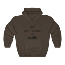 Load image into Gallery viewer, Unisex Heavy Blend Hooded Sweatshirt self confidence is wealth