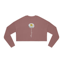 Load image into Gallery viewer, Women's Cropped Sweatshirt Imagine Flower Sunflower Fall Fashion Retro Summer Autumn