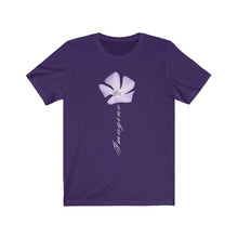 Load image into Gallery viewer, Imagine Tshirt Flower Retro Girly Style Pretty Purple Shirt Unisex Jersey Short Sleeve Tee
