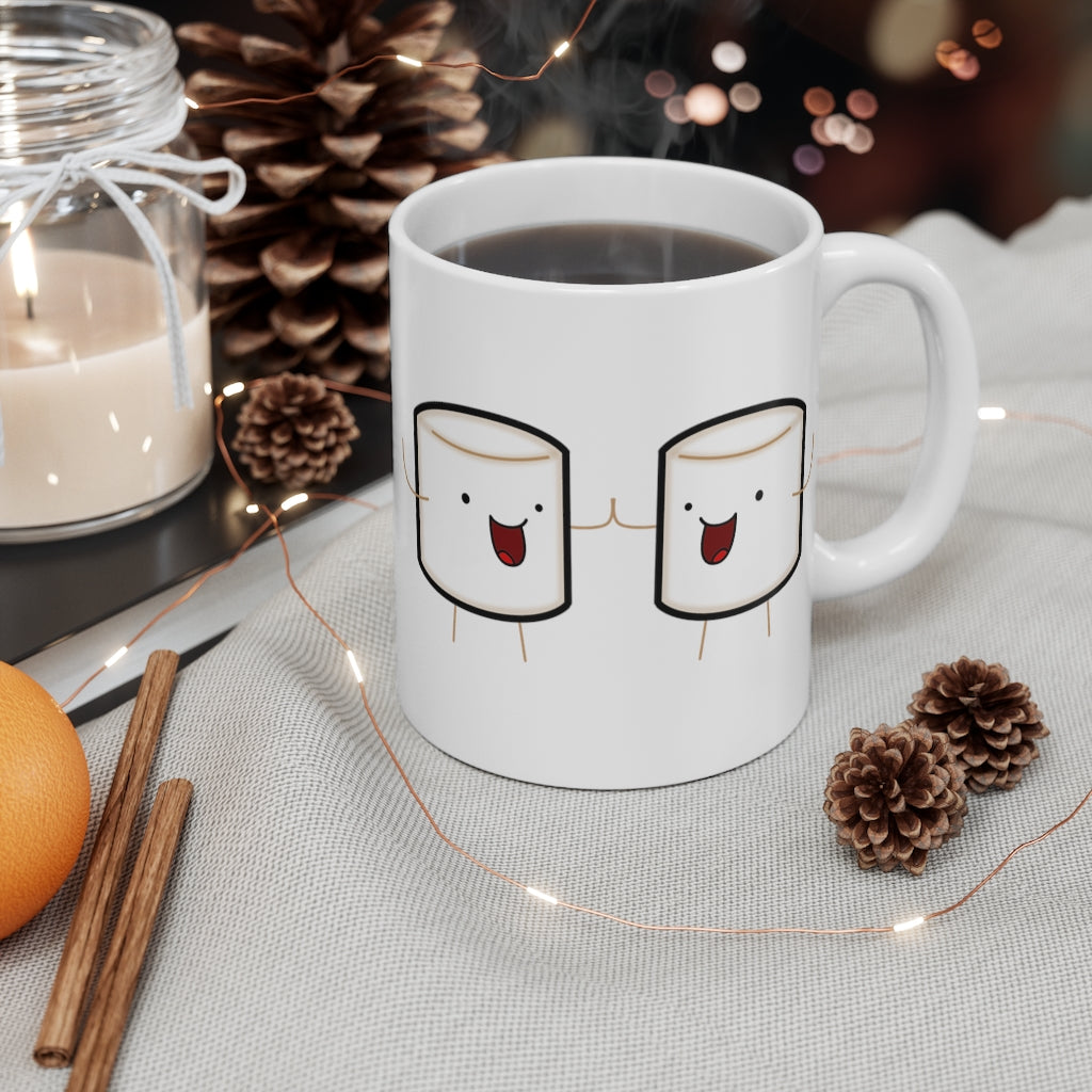 Mug 11oz hot chocolate marshmallows Christmas gifts bffs best friends