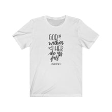 Load image into Gallery viewer, Unisex Jersey Short Sleeve Tee God is with her
