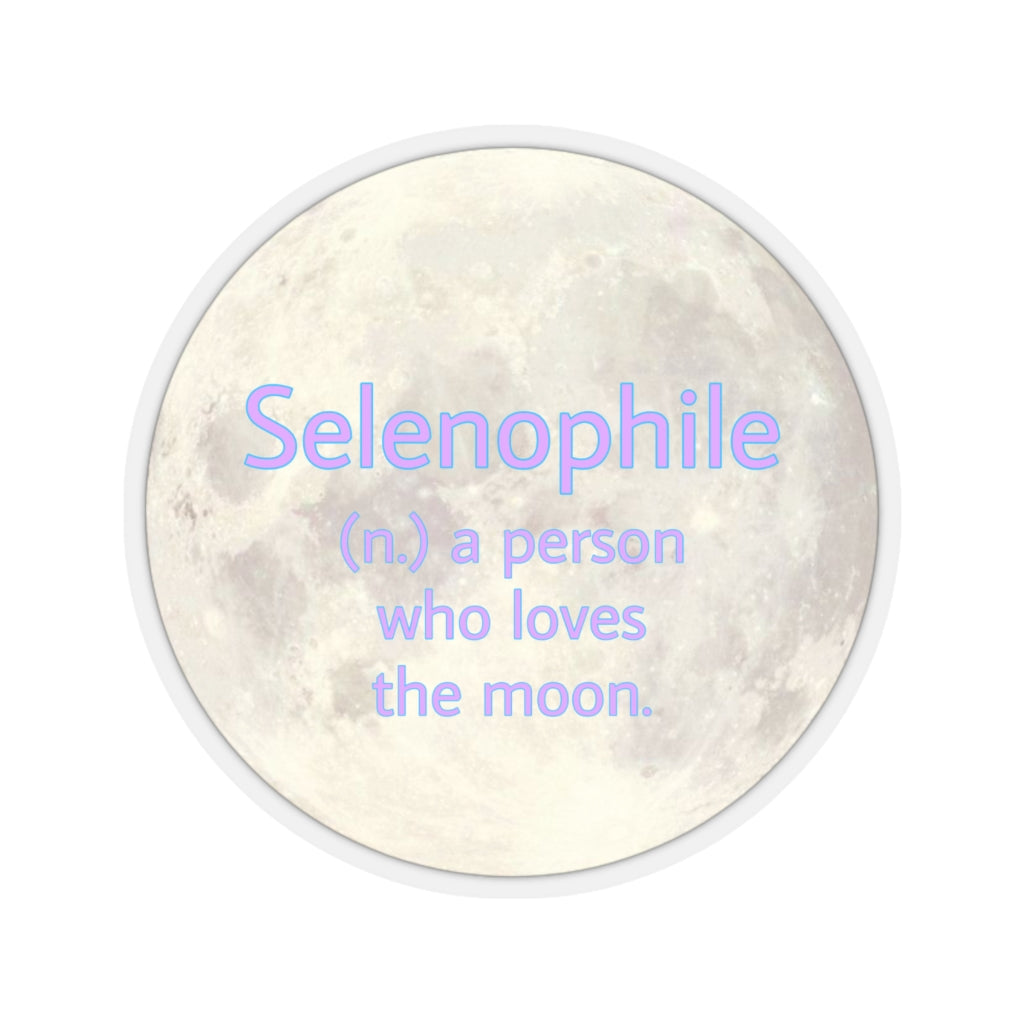 Moon Sticker Selenophile Collection Gift Night Kiss-Cut Stickers