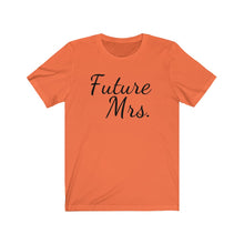 Load image into Gallery viewer, Future Mrs Bride Wedding Wife to be Engagement Jersey tee
