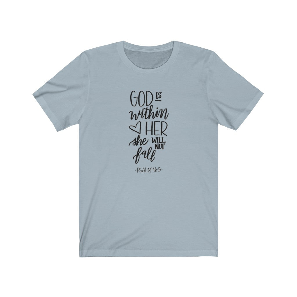 Unisex Jersey Short Sleeve Tee God is with her