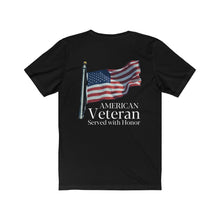 Load image into Gallery viewer, American Veteran Army Service Men Women Protect and Serve Disabled Vet Unisex Jersey Short Sleeve Tee
