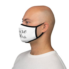 Load image into Gallery viewer, Future Mrs Wedding Bride Engagement Fitted Polyester Face Mask
