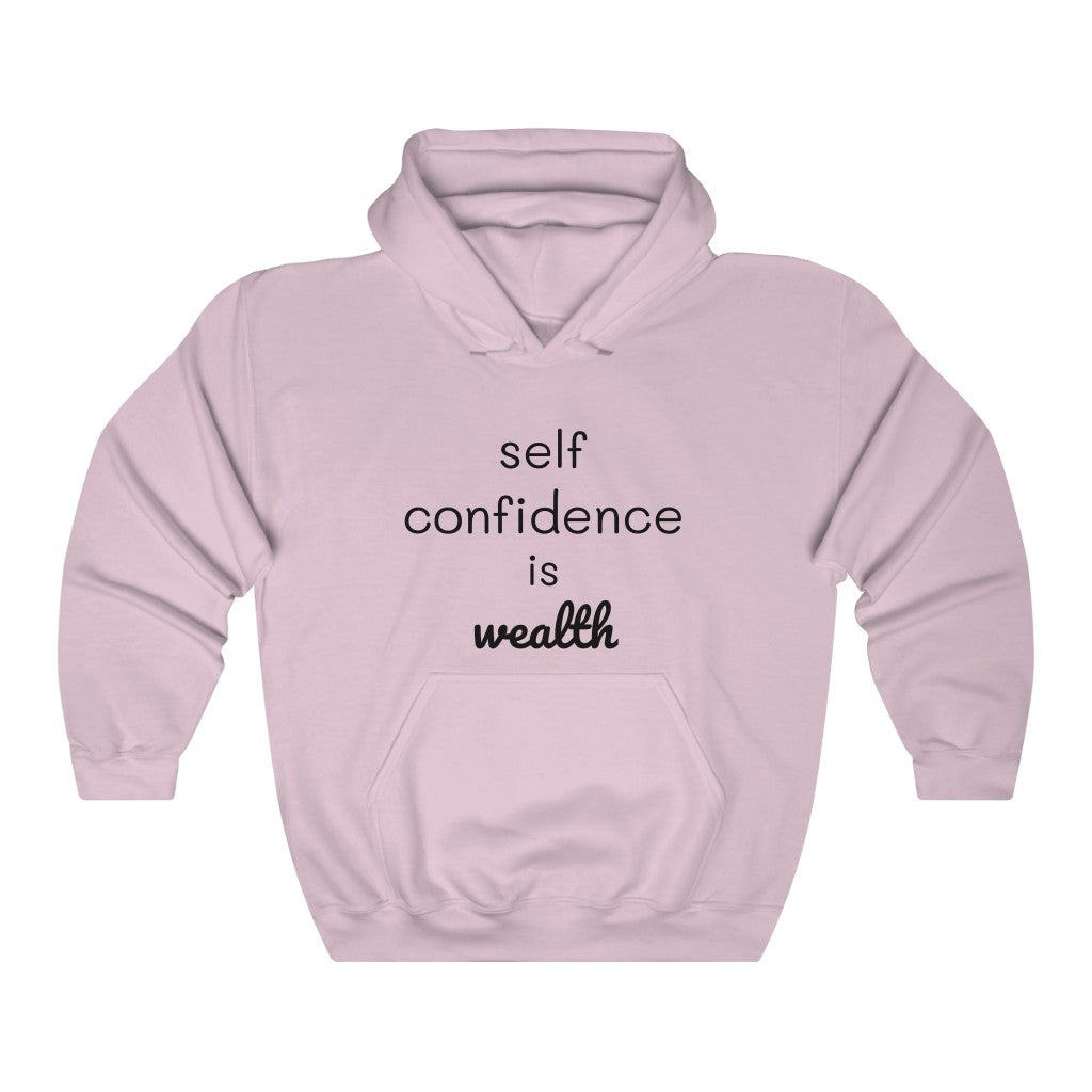 Unisex Heavy Blend Hooded Sweatshirt self confidence is wealth