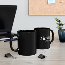 Load image into Gallery viewer, 11oz Black Mug shhhh nobody cares
