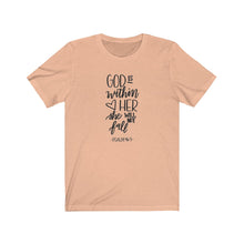 Load image into Gallery viewer, Unisex Jersey Short Sleeve Tee God is with her
