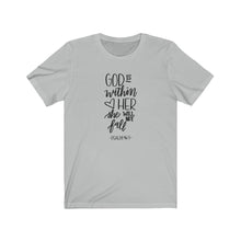 Load image into Gallery viewer, Unisex Jersey Short Sleeve Tee God is with her
