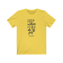 Load image into Gallery viewer, Unisex Jersey Short Sleeve Tee God is with her
