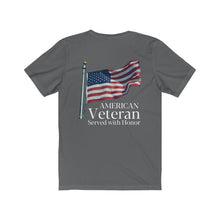 Load image into Gallery viewer, American Veteran Army Service Men Women Protect and Serve Disabled Vet Unisex Jersey Short Sleeve Tee
