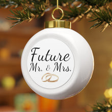 Load image into Gallery viewer, Future Mrs Bride Wedding Wife to be Engagement Bridal Christmas Ball Ornament
