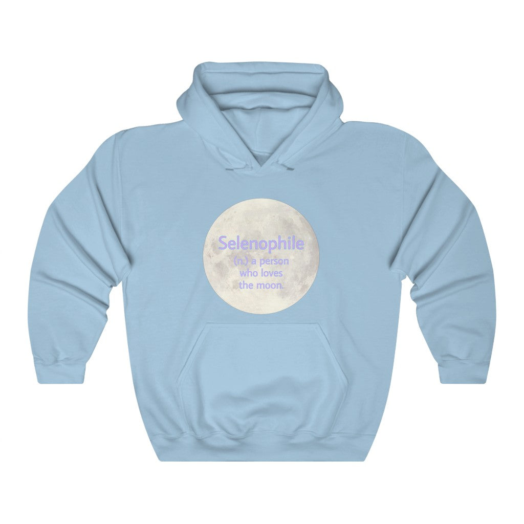 Moon Unisex Heavy Blend Hooded Sweatshirt Selenophile korean moon birthday planets space